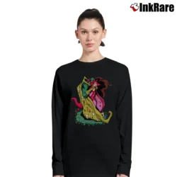 Women’s His Wanda Her Vision Scarlet Witch Wandavision Marvel Long-Sleeve Top in black | Sleek, Versatile, All-Season