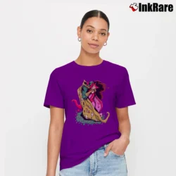 Women’s His Wanda Her Vision Scarlet Witch Wandavision Marvel Signature T-Shirt in purple | Soft, Flattering Fit