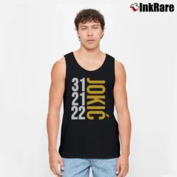 Men’s historic game nikola jokic denver nuggets nba playoff mvp Tank Top in black | Breathable, Active-Friendly Design