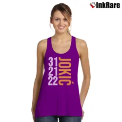 Women’s historic game nikola jokic denver nuggets nba playoff mvp Tank Top in purple | Lightweight, Movement-Friendly