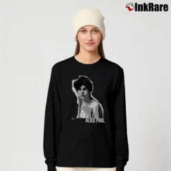 Women’s History Alice Paul Graphic Long-Sleeve Top in black | Sleek, Versatile, All-Season