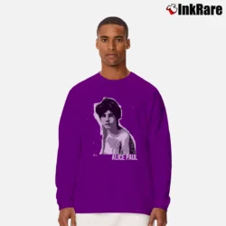 Men’s History Alice Paul Graphic Long-Sleeve Shirt in purple | Sleek, Lightweight, Year-Round Wear