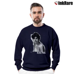 Men’s History Alice Paul Graphic Crewneck Sweatshirt in navy | Cozy Fabric, Clean Style