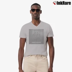 Men’s Hit Me Hard And Soft Billie Eilish V-Neck Tee in sport grey | Sharp, Breathable, Everyday Staple