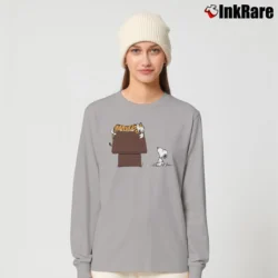 Women’s Hobbes Tiger Sleep On Doghouse Snoopy Long-Sleeve Top in sport grey | Sleek, Versatile, All-Season