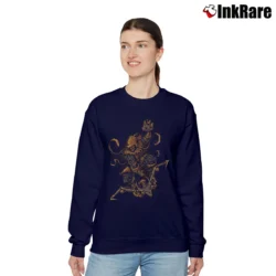 Women’s Hobgoblin Marvel Comics Villain Horror Anime Artwork Relaxed Sweatshirt in navy | Soft, Laid-Back Vibe