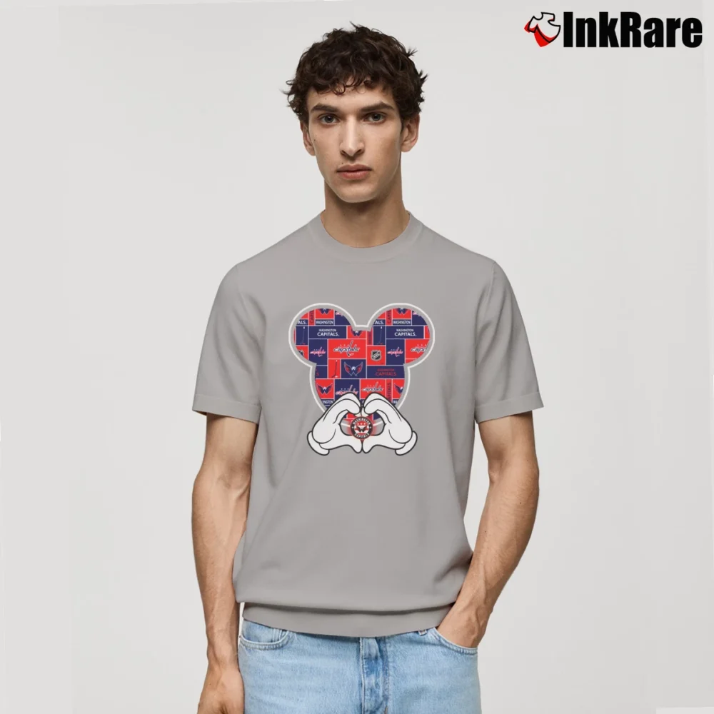 Men’s Hockey Mickey Love NHL Team Washington Capitals Classic T-Shirt in sport grey | Soft, Breathable Everyday Wear