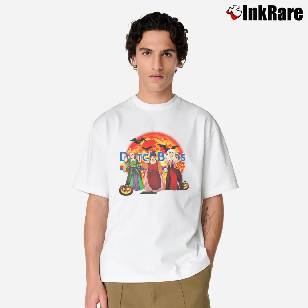 Men’s Hocus Pocus Dutch Bros Coffee Fan Classic T-Shirt in white | Soft, Breathable Everyday Wear
