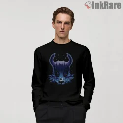 Hollow Knight Infected Kingdom Dreamscape Shirt on black long sleeve shirt for men graphic tee