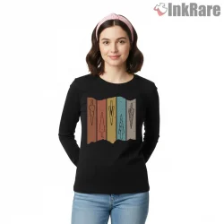 Hollow Knight Nail Weapon Minimal Pattern Shirt on black long sleeve shirt for women graphic tee