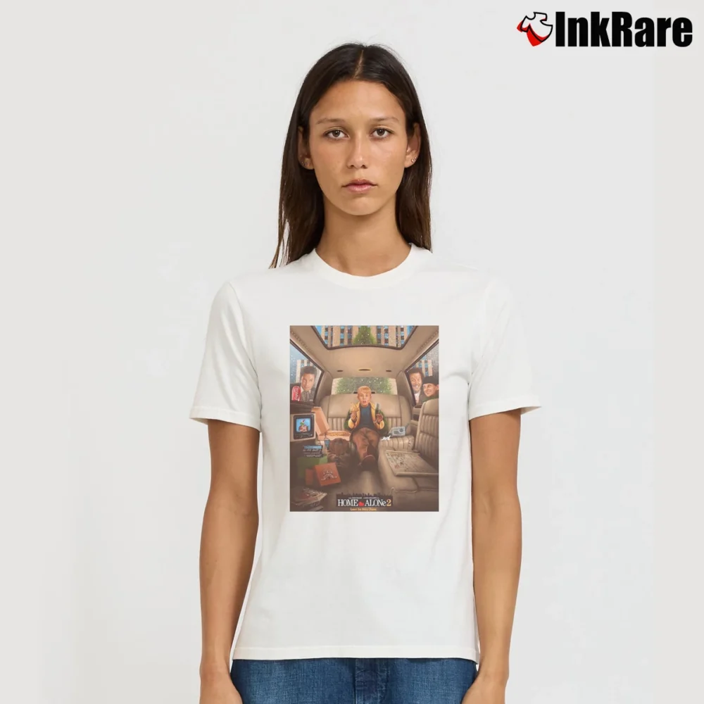 Women’s Home Alone 2 Lost in New York Signature T-Shirt in white | Soft, Flattering Fit