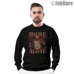 Home Alone Metallic Villain Collage Shirt on graphic shirt for men graphic tee
