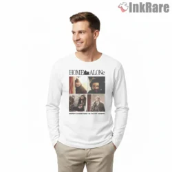 Home Alone Scenes Merry Christmas Ya Filthy Animal Shirt on white long sleeve shirt for men graphic tee