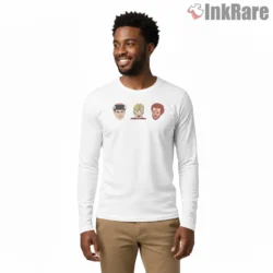 Home Alone Trio Floating Heads Minimalist Shirt on white long sleeve shirt for men graphic tee