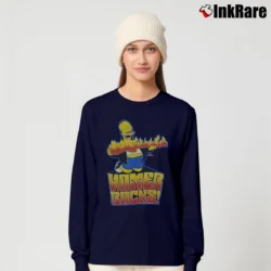 Women’s Homer Rocks The Simpsons Homer Simpson Long-Sleeve Top in navy | Sleek, Versatile, All-Season