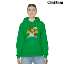 Women’s Homer Simpson 1990 All American Dad The Simpsons 90s Cartoon Cozy Hoodie in irish green | Warm, Structured, Stylish