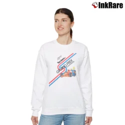 Women’s Homer Simpson Springfield Raceway Grand Prix Relaxed Sweatshirt in white | Soft, Laid-Back Vibe