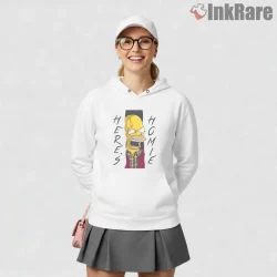 Homer Simpson The Shining Jack Torrance Horror Mashup Shirt on white hoodie for women graphic tee