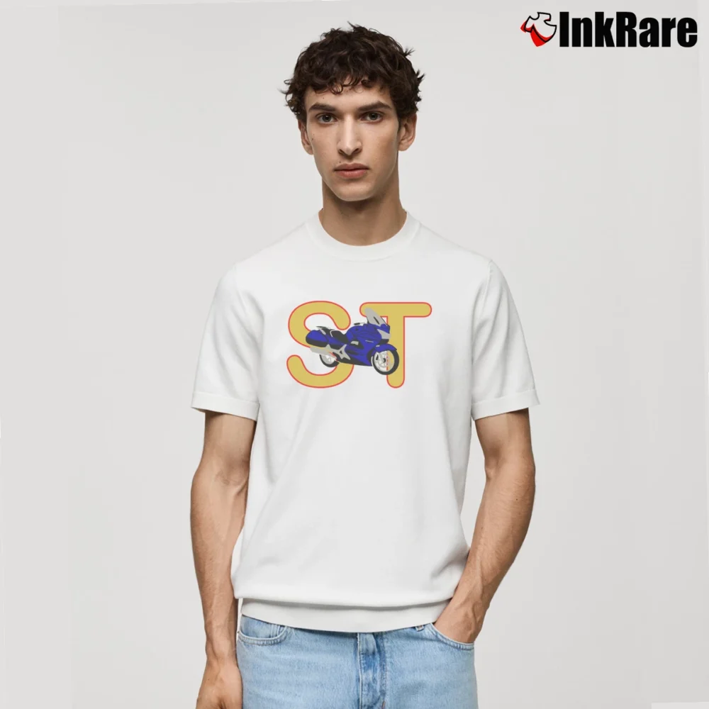 Men’s Honda ST1300 Classic T-Shirt in white | Soft, Breathable Everyday Wear