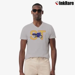 Men’s Honda ST1300 V-Neck Tee in sport grey | Sharp, Breathable, Everyday Staple