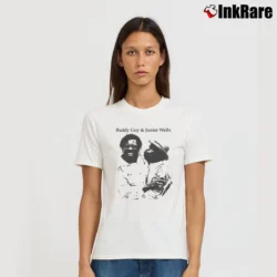 Women’s Honeydripper Buddy Guy Junior Wells Signature T-Shirt in white | Soft, Flattering Fit