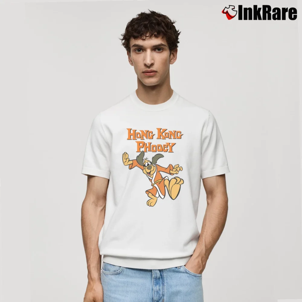 Men’s Hong Kong Phooey Cartoon Graphic Classic T-Shirt in white | Soft, Breathable Everyday Wear