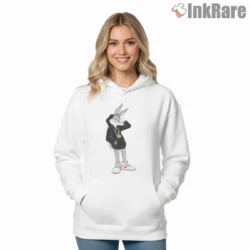 Hoodie Bugs Bunny Street Style Shirt on white hoodie for women graphic tee
