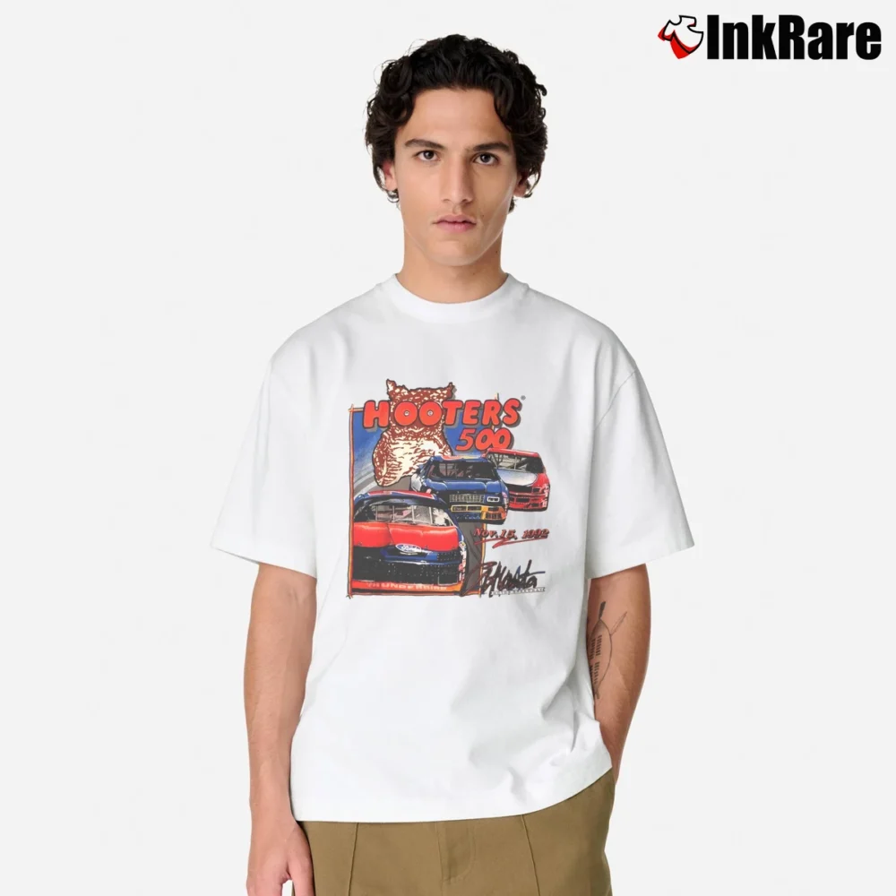 Men’s Hooters 500 Nascar Classic T-Shirt in white | Soft, Breathable Everyday Wear