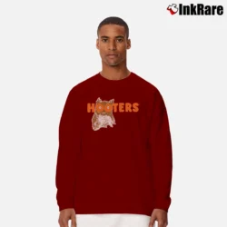 Men’s Hooters Classic Graphic Long-Sleeve Shirt in maroon | Sleek, Lightweight, Year-Round Wear