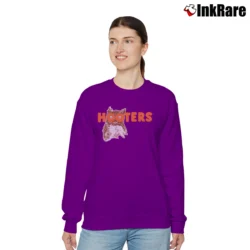 Women’s Hooters Classic Graphic Relaxed Sweatshirt in purple | Soft, Laid-Back Vibe