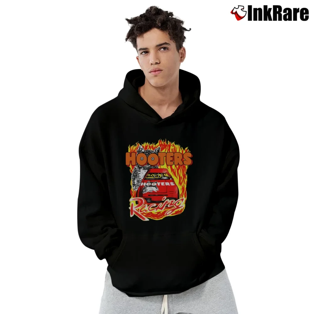 Men’s Hooters Mens Graphic Logo Pullover Hoodie in black | Cozy, Durable, Modern Fit