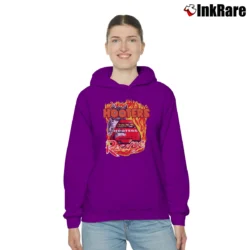 Women’s Hooters Mens Graphic Logo Cozy Hoodie in purple | Warm, Structured, Stylish