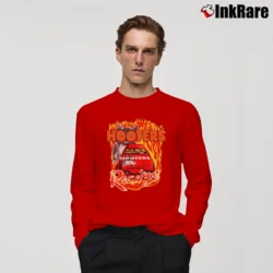 Men’s Hooters Mens Graphic Logo Long-Sleeve Shirt in red | Sleek, Lightweight, Year-Round Wear