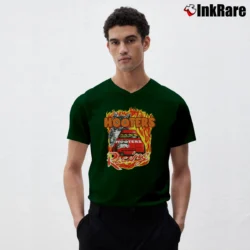 Men’s Hooters Mens Graphic Logo V-Neck Tee in forest green | Sharp, Breathable, Everyday Staple