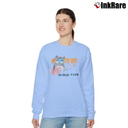 Women’s Hooters World Tour 1990s Relaxed Sweatshirt in light blue | Soft, Laid-Back Vibe