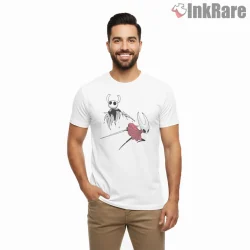 Hornet And Knight Dynamic Battle Motion Shirt on white short sleeve shirt for men graphic tee