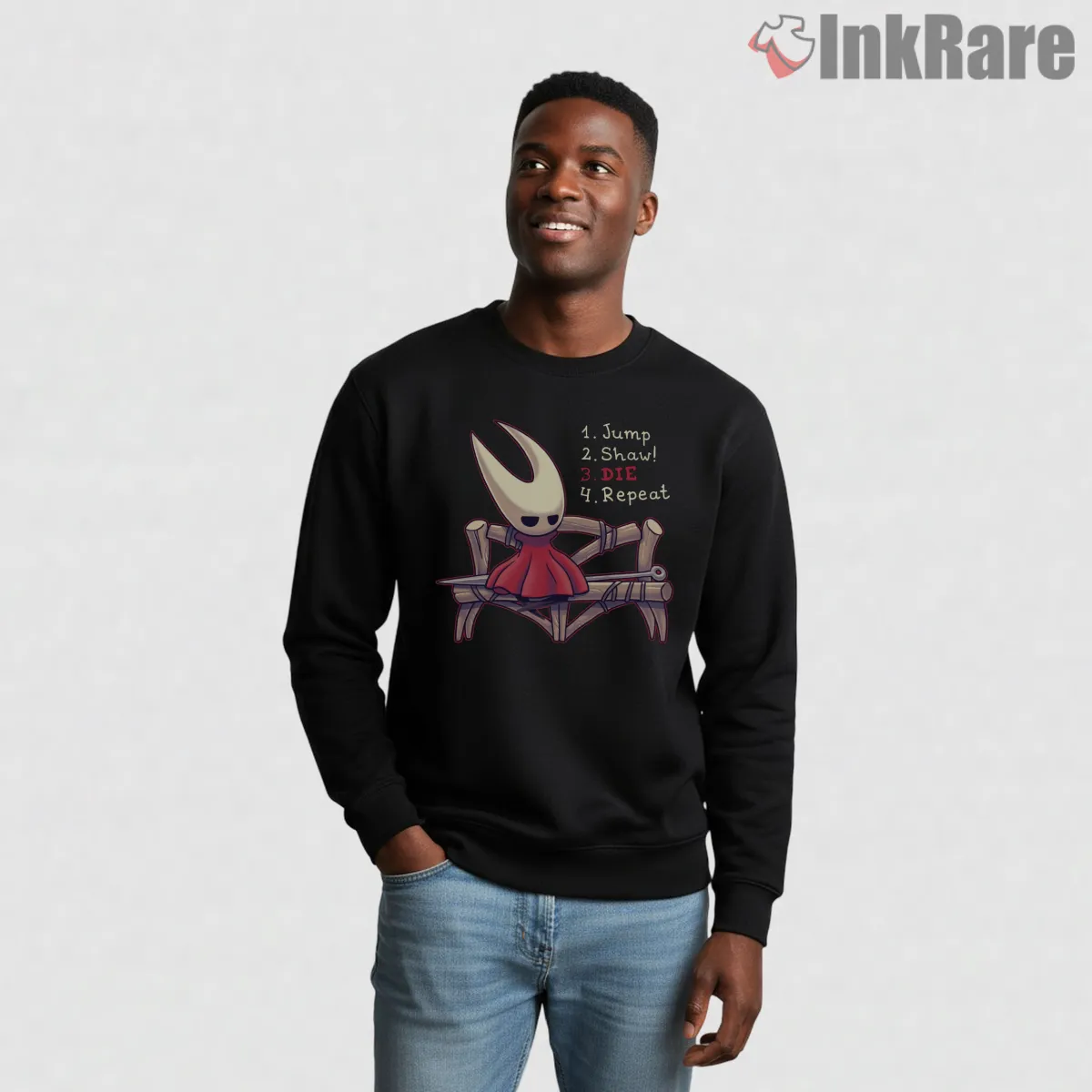 Hornet Jump Shaw Die Repeat Gamer Humor Shirt on graphic shirt for men graphic tee