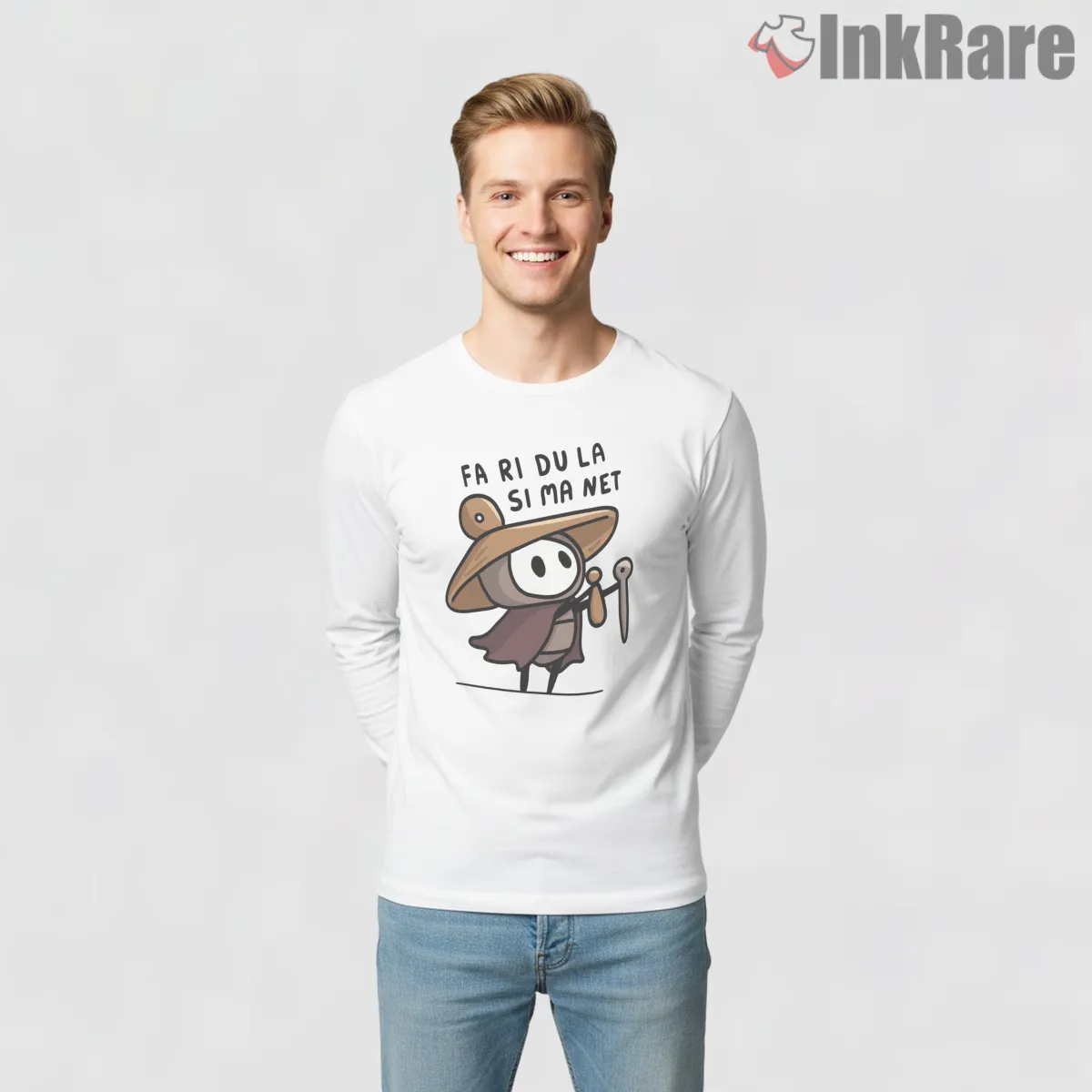 Hornet Musical Meme Sherma Song Cute Gamer Shirt on white long sleeve shirt for men graphic tee