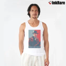 Men’s Hosea Matthews Hope Poster Art Tank Top in white | Breathable, Active-Friendly Design