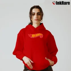 Women’s Hot Wheels Mattel Racing Toy Logo Cozy Hoodie in red | Warm, Structured, Stylish
