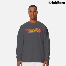 Men’s Hot Wheels Mattel Racing Toy Logo Long-Sleeve Shirt in charcoal | Sleek, Lightweight, Year-Round Wear