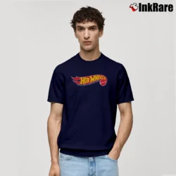 Men’s Hot Wheels Mattel Racing Toy Logo Classic T-Shirt in navy | Soft, Breathable Everyday Wear
