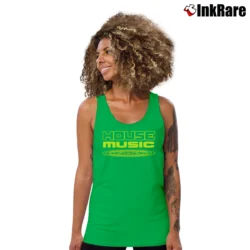 Women’s House Music Tank Top in irish green | Lightweight, Movement-Friendly
