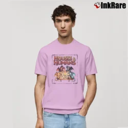 Men’s Houses And Humans Dungeons And Dragons Rpg Gamer Classic T-Shirt in light pink | Soft, Breathable Everyday Wear