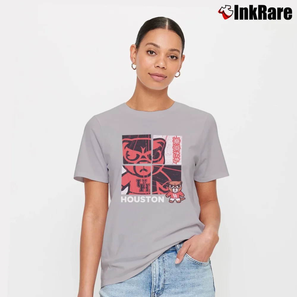 Women’s Houston Cougars Tokyo Dachi Signature T-Shirt in sport grey | Soft, Flattering Fit