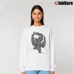 Women’s How To Train Your Dragon Toothless Character Relaxed Sweatshirt in white | Soft, Laid-Back Vibe