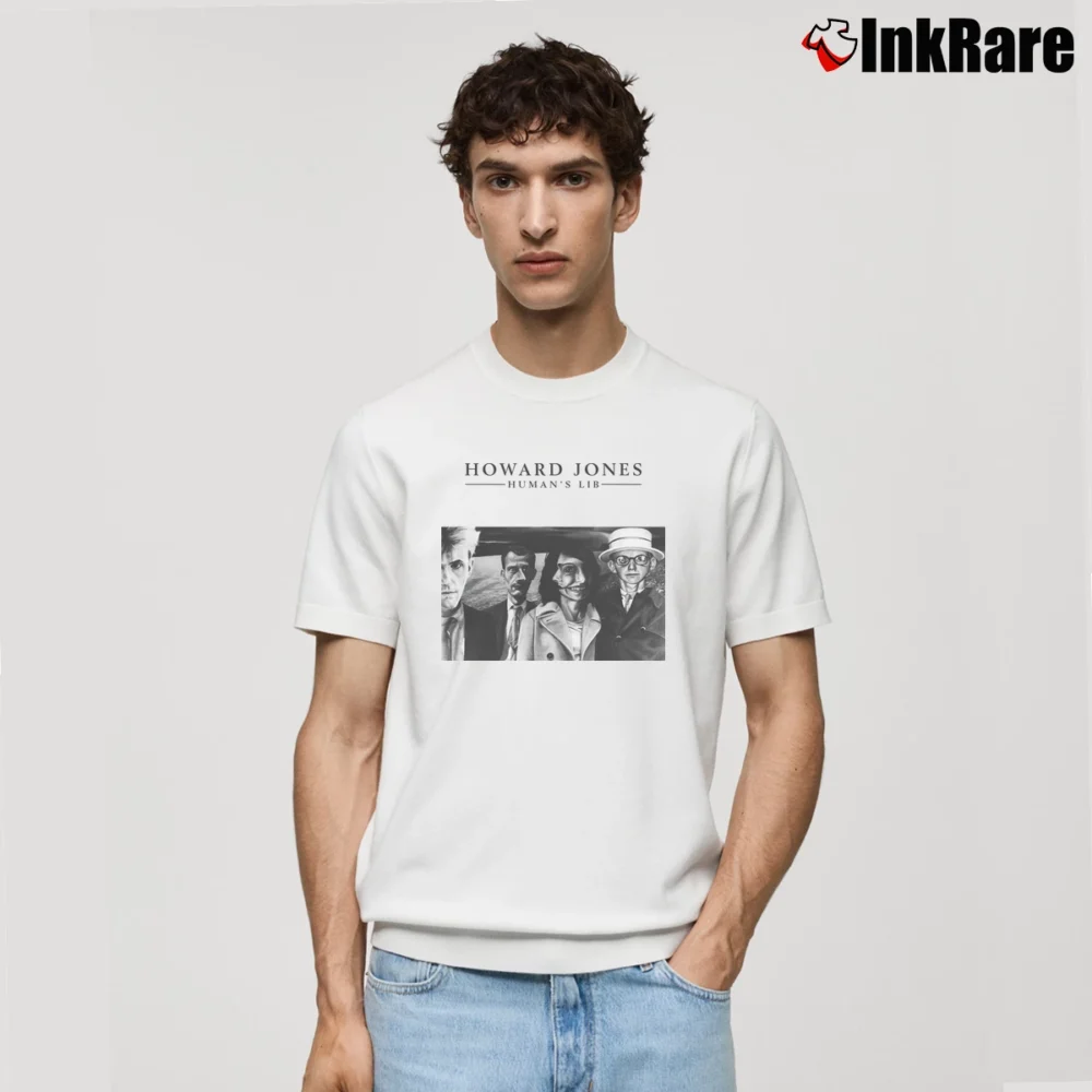 Men’s Howard Jones Human's Lib Classic T-Shirt in white | Soft, Breathable Everyday Wear