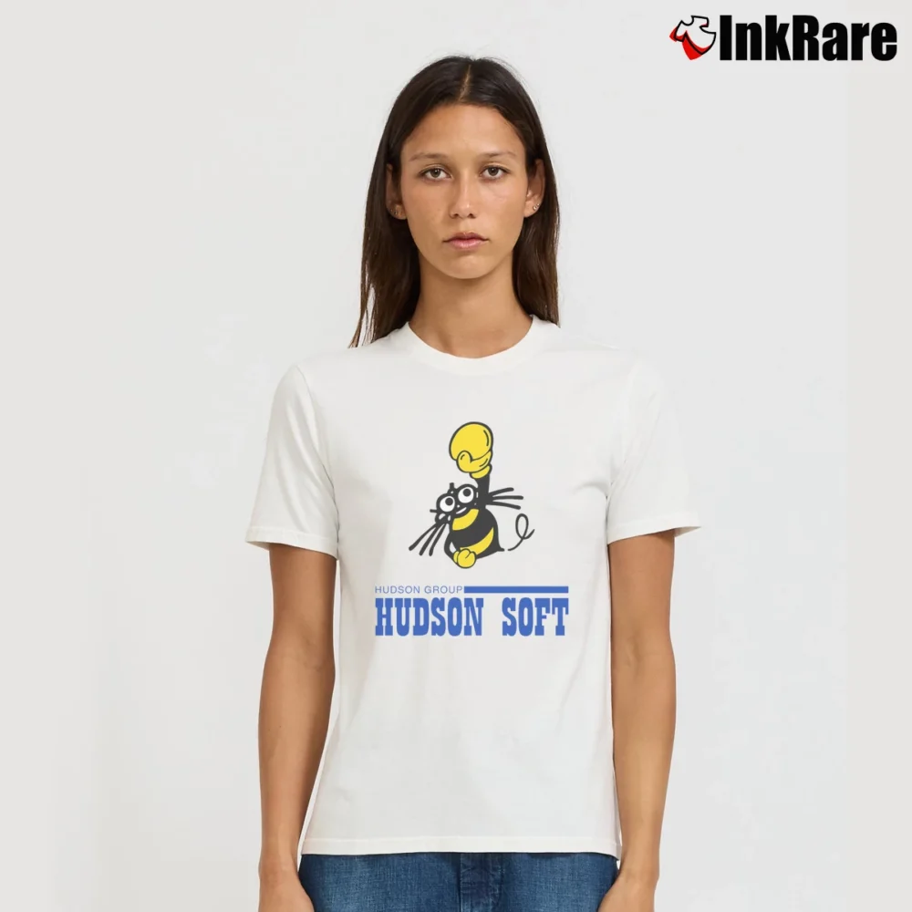 Women’s Hudson Soft Boxing Bee Logo Signature T-Shirt in white | Soft, Flattering Fit