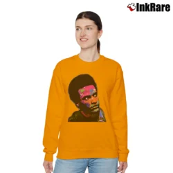Women’s Huey P. Newton Bhm Classic Relaxed Sweatshirt in orange | Soft, Laid-Back Vibe
