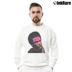 Men’s Huey P. Newton Bhm Classic Crewneck Sweatshirt in white | Cozy Fabric, Clean Style